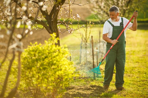 Local transfer station receiving segregated green waste from gardeners